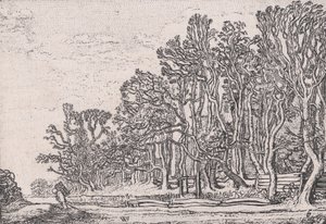 Két deszka sövény, Verscheyden Landtschapjes Various Little Landscapes, 6. tábla,..., kb. 1616.