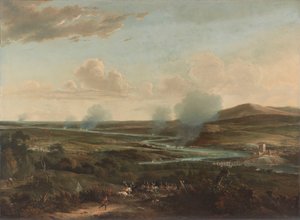 A medwayi csata Utazás Chathambe, 1667: egy Rochester melletti dombról nézve