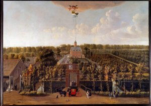Kilátás a Munnikenhof ingatlanra Zelande-ban (Hollandia) Willem Schellinks festménye (1627-1678) 17. századi Middelburg. Zelandi Múzeum alkotó: Willem Schellinks