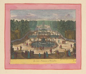 Drei Brunnen in den Gärten von Versailles