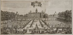 A Drottningholm-palota és kert délről alkotó: Willem Swidde