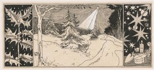 Csillag ragyog a téli tájon alkotó: Ludwig Willem Reymert Wenckebach