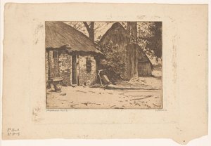 Farm istállóval Brabantban alkotó: Willem Witsen (signed by artist)