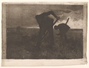 Három burgonyakombájn alkotó: Willem Witsen (signed by artist)