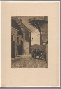 Kilátás a Molensteegre Wijk bij Duurstede-ben alkotó: Willem Witsen (signed by artist)