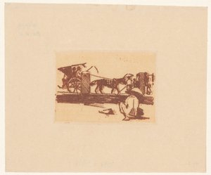 Guggoló figura és szado Buitenzorgban alkotó: Willem Arnoldus Witsen