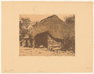Nyitott istálló Brabantban alkotó: Willem Arnoldus Witsen