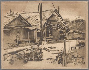 Pisang fa a kampongban, Buitenzorgban alkotó: Willem Arnoldus Witsen