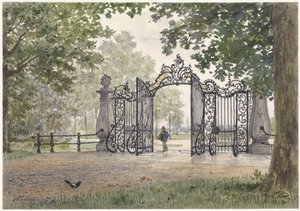 Vreedenhoff monumentális kapuja Nieuwersluis aan de Vechtben