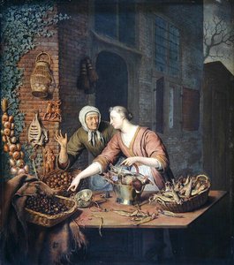 The Market Stall, 1730 körül (olaj, panel)