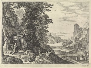 Táj Szent Jeromossal alkotó: Willem van Nieulandt (II)