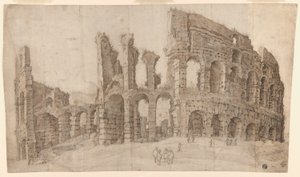 A Colosseum romjai Rómában alkotó: Willem van Nieuwlandt II