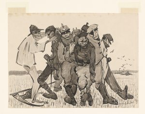 Betakarítás 1918. Modern kukoricakéve (eredeti cím a tárgyon) alkotó: Willem van Schaik (signed by artist)