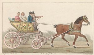 Zaan játékkocsi, 1824 A Noord-Hollandsch Speelwagen aan de Zaan / Voiture de plaisance, dite Speelwagen au Zaan (cím a tárgyon)