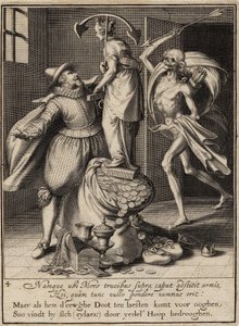 Halál nyíllal, amely lecsapja az embert, 1609