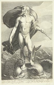 A Neptunusz két delfinen lovagol