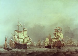 A királyi herceg megadása, 1666. június 3 alkotó: Willem van de Velde