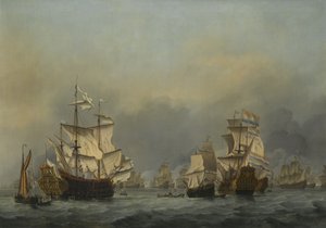 A négynapi csata c. 1670 alkotó: Willem van de Velde the Younger
