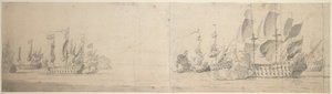 Beach és van Ghent fellépése alkotó: Willem van de the Elder Velde
