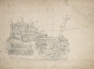 Egy francia kétfedeles portréja alkotó: Willem van de the Elder Velde