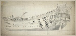A "Charles Galley" portréja, 1676 körül (grafit, szürke mosás) alkotó: Willem van de the Elder Velde