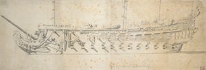 A "Royal Thérèse" (), 70-80 ágyús hajó portréja, amelyet 1670-ben "Paris" néven építettek, 1671-ben átnevezték és 1690-ben elítélték.