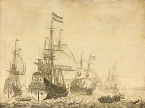 Tengeri táj a holland hadifoglyokkal