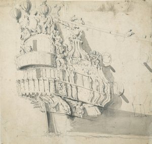 A "Hampton Court" tatja, 1685 körül (grafit, szürke mosás)
