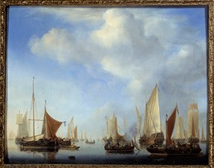 A kis flotta II. Willem Van de Velde festménye (1633-1707)