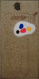 A pontokkal festő festő alkotó: Willi Baumeister