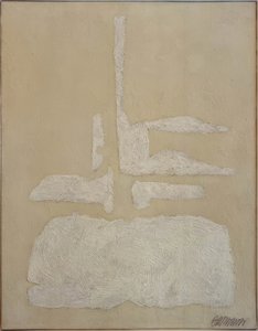 Hani-i-fehér, fésült szálakkal alkotó: Willi Baumeister