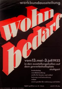 Werkbund kiállítás: lakásigény  alkotó: Willi Baumeister