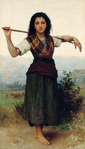 A kis pásztornő alkotó: William-Adolphe Bouguereau