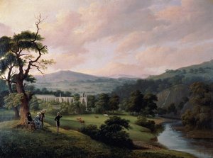 Boltoni apátság a River Wharfe-ból (akvarell papíron) alkotó: Joseph Mallord William Turner