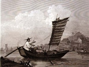Az idő és a munka gazdaságossága egy kínai víziemberben, Thomas Medland (1755-1823) kocsma metszetében. írta: G. Nicol alkotó: William (after) Alexander