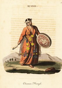 Női varázsló vagy sámán, mongol nép