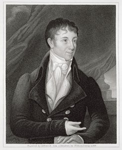 Charles Brockden Brown (1771-1810) portréja, John B. Forrest (1814-70) metszete (metszet) alkotó: William (after) Dunlap