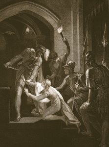 Arthur halála, vésette J. Fittler, illusztráció David Hume 