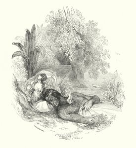 "Efreet és Lady (metszet)