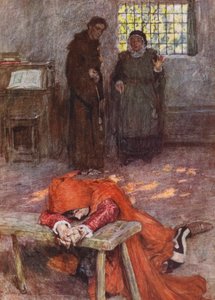 Shakespeare Rómeó és Júlia: III. felvonás III. jelenet (színes litográfia)