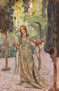 Shakespeare Rómeó és Júlia: felvonás, V. jelenet (színes litográfia)