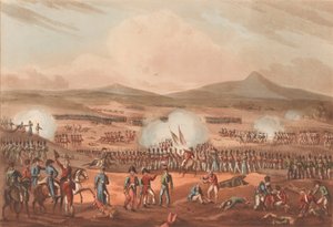 Fuentes D’Onoro-i csata, 1811. május 5. (akvatinta, színes)