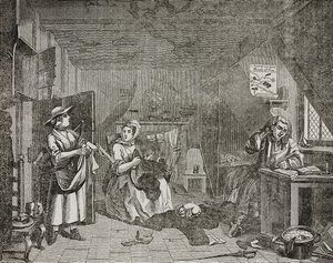 Szomorú költő, William Hogarth festménye után