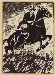Illusztráció egy rókavadász ember emlékirataihoz, Siegfried Sassoon (fametszet) alkotó: William (after) Nicholson