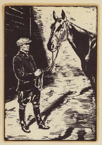 Illusztráció egy rókavadász ember emlékirataihoz, Siegfried Sassoon (fametszet) alkotó: William (after) Nicholson