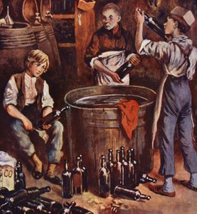 David Copperfield gyermekkora (színes litográfia) alkotó: William (after) Rainey
