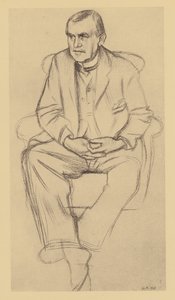 Philip Wilson Steer portréja (litográfia) alkotó: William (after) Rothenstein