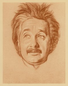 Albert Einstein professzor portréja (litográfia) alkotó: William (after) Rothenstein