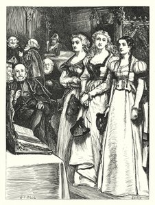 Hogyan tartotta Lady Blanche Arundel Károly király védőnőjét (metszet)