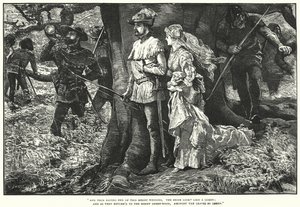Robin Hood és Allin A Dale (metszet)